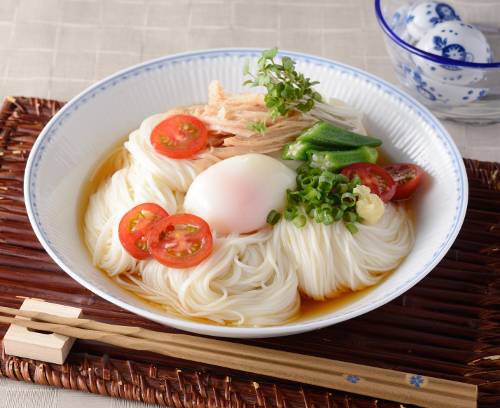 そうめん（夏野菜）